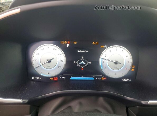 5NMS5DAL2PH645981 2023 HYUNDAI SANTA Gray Вид щитка приладів