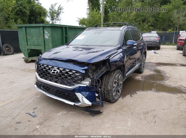 5NMS5DAL4PH492326 2023 HYUNDAI SANTA FE Blue Դիմացի տեսք