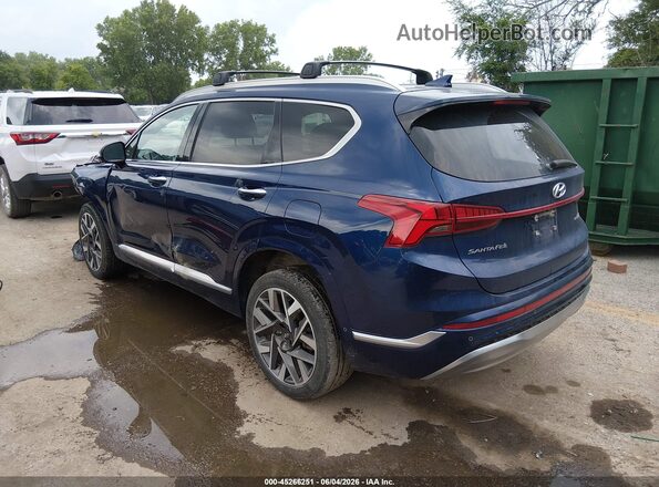 5NMS5DAL4PH492326 2023 HYUNDAI SANTA FE Blue Հետևի ձախ
