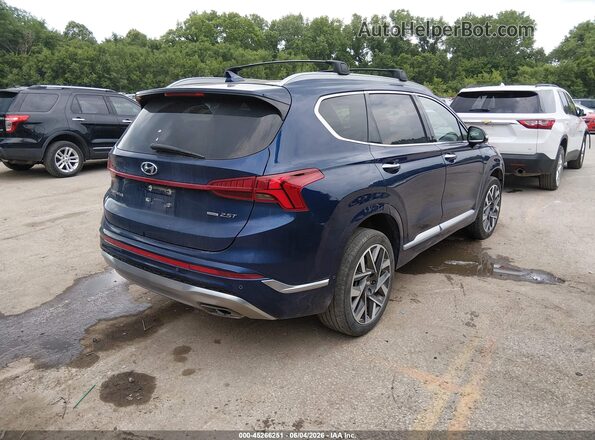 5NMS5DAL4PH492326 2023 HYUNDAI SANTA FE Blue Հետևի աջ