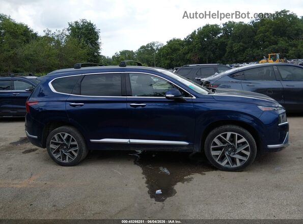 5NMS5DAL4PH492326 2023 HYUNDAI SANTA FE Blue Սալոնի 360 աստիճան տեսք