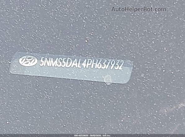 5NMS5DAL4PH637932 2023 HYUNDAI SANTA FE Gray Vista del compartimento del motor