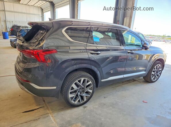5NMS5DAL5NH374993 2022 HYUNDAI SANTA Black Trasero derecho