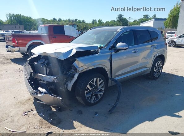 5NMS5DAL5PH492027 2023 HYUNDAI SANTA FE Silver Առջևի ձախ երեք քառորդ տեսարան