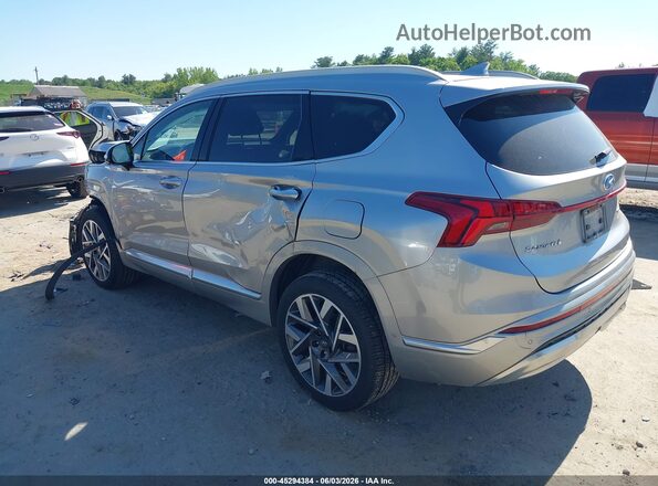 5NMS5DAL5PH492027 2023 HYUNDAI SANTA FE Silver Հետևի ձախ