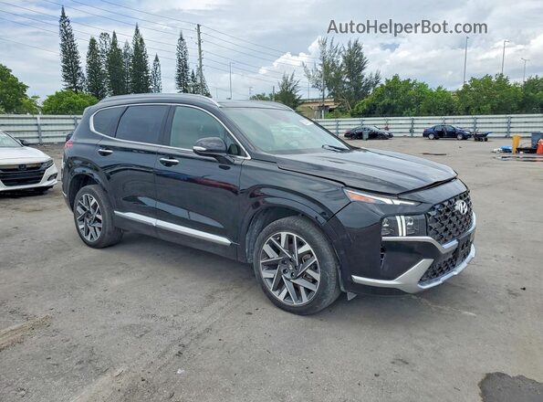 5NMS5DAL6PH616404 2023 HYUNDAI SANTA Черный Передняя правая четверть