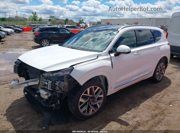 5NMS5DAL7PH629226 2023 HYUNDAI SANTA FE Белый Передняя левая четверть