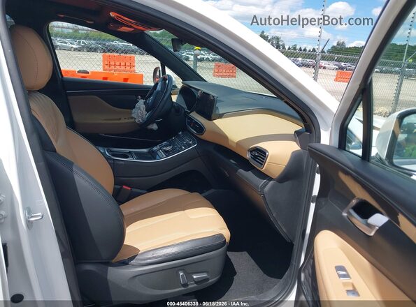 5NMS5DAL7PH629226 2023 HYUNDAI SANTA FE Белый Вид салона спереди