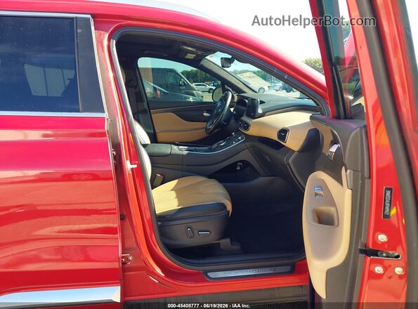 5NMS5DAL8PH499621 2023 HYUNDAI SANTA FE Red წინა სალონის ხედი