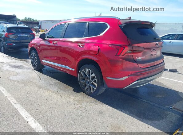 5NMS5DAL8PH499621 2023 HYUNDAI SANTA FE Red უკანა მარცხენა