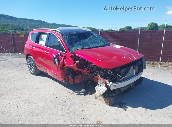 5NMS5DALXNH480338 2022 HYUNDAI SANTA FE Red Front view