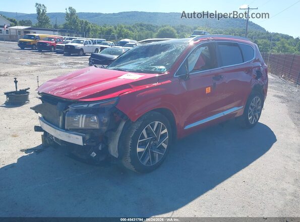 5NMS5DALXNH480338 2022 HYUNDAI SANTA FE Red Front left