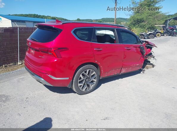 5NMS5DALXNH480338 2022 HYUNDAI SANTA FE Red Rear right