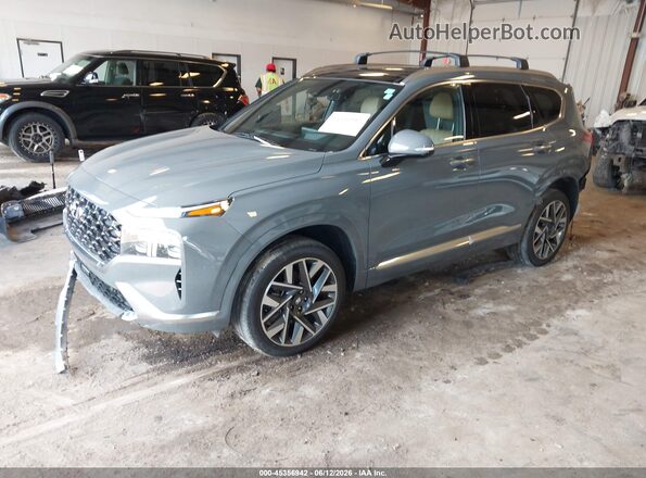 5NMS5DALXPH621007 2023 HYUNDAI SANTA FE Gray Առջևի ձախ երեք քառորդ տեսարան