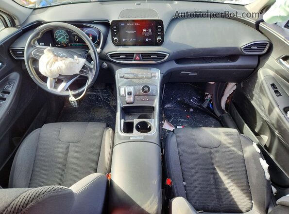 5NMS64AJ0MH331429 2021 HYUNDAI SANTA White Dashboard view