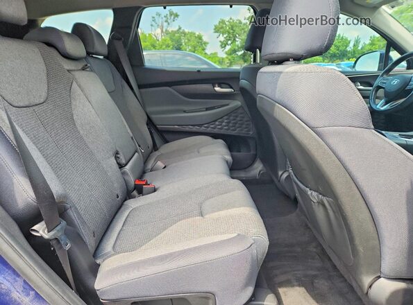 5NMS64AJ0MH349932 2021 HYUNDAI SANTA Blue Vista de los asientos traseros