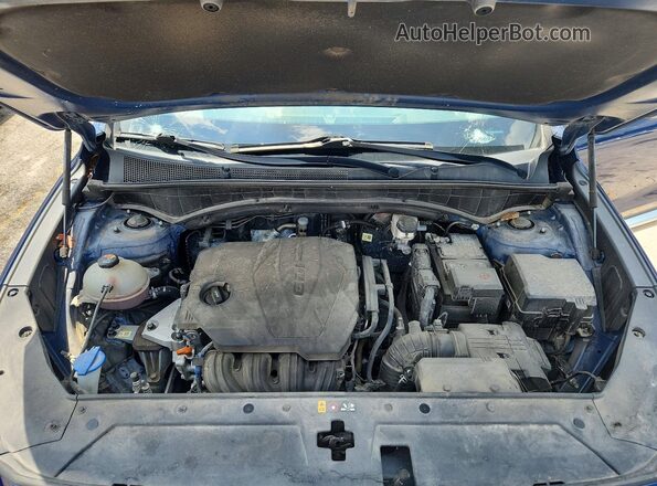 5NMS64AJ0MH349932 2021 HYUNDAI SANTA Blue Vista interior trasera