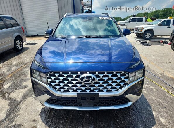5NMS64AJ0MH349932 2021 HYUNDAI SANTA Blue Vista frontal