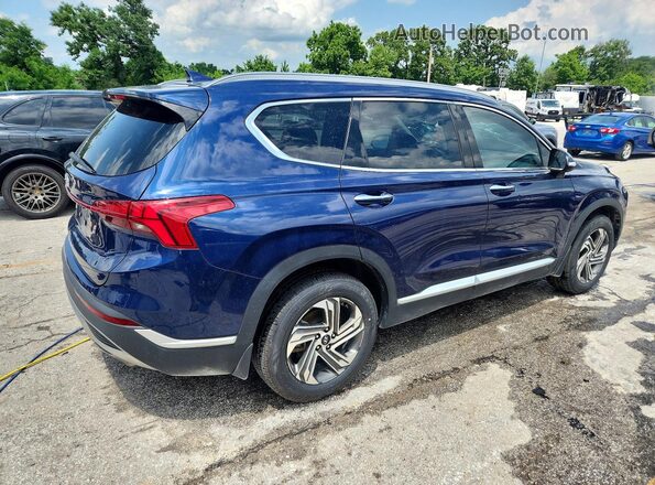 5NMS64AJ0MH349932 2021 HYUNDAI SANTA Blue Trasero derecho