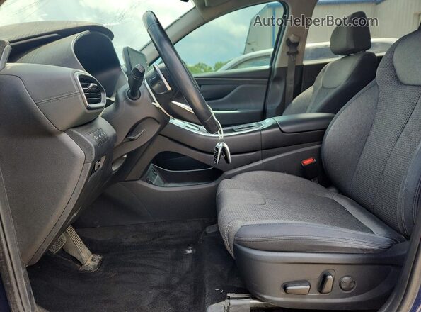 5NMS64AJ0MH349932 2021 HYUNDAI SANTA Blue Vista interior delantera