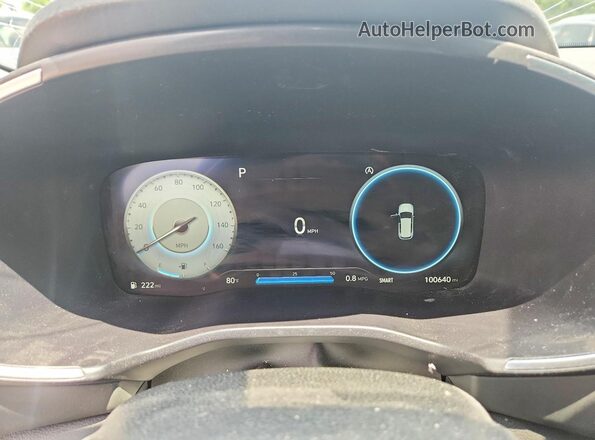 5NMS64AJ0MH349932 2021 HYUNDAI SANTA Blue Vista del cuadro de instrumentos