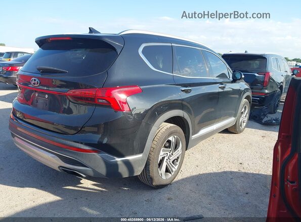 5NMS64AJ1MH303641 2021 HYUNDAI SANTA FE Black უკანა მარჯვენა