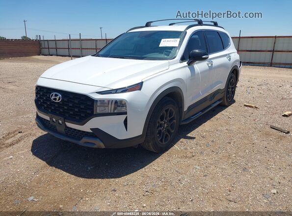 5NMS64AJ2NH392380 2022 HYUNDAI SANTA FE White წინა მარცხენა ხედი სამი მეოთხედიდან