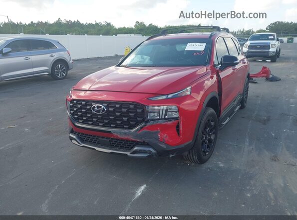 5NMS64AJ3PH578643 2023 HYUNDAI SANTA FE Red Առջևի ձախ երեք քառորդ տեսարան