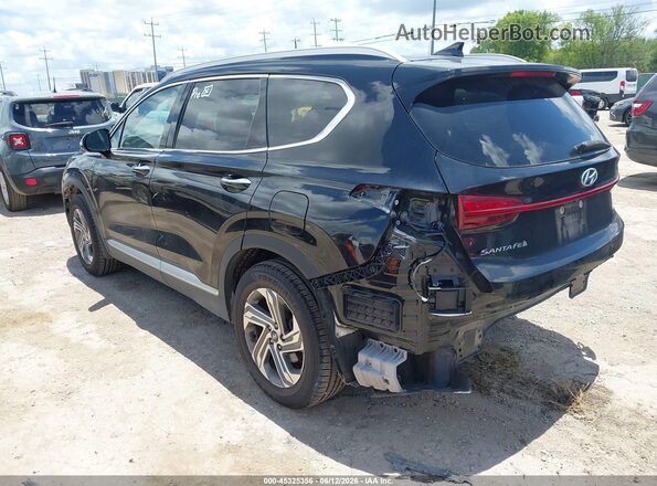 5NMS64AJ8NH372862 2022 HYUNDAI SANTA FE Black Tył lewy