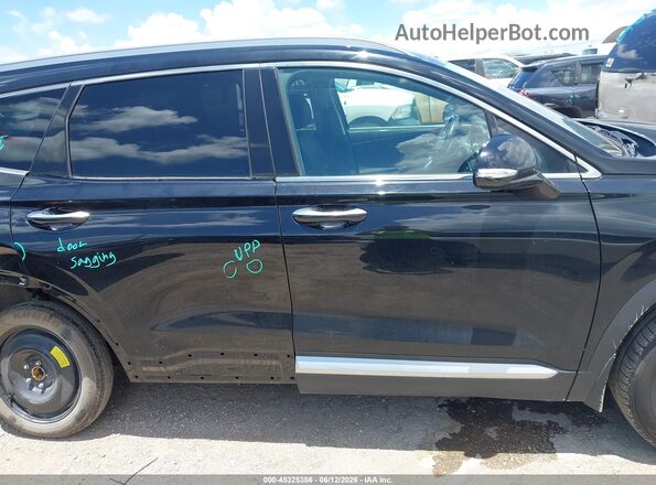 5NMS64AJ8NH372862 2022 HYUNDAI SANTA FE Black Widok wnętrza 360 stopni