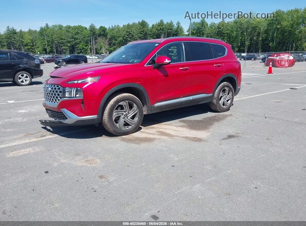 5NMS6DAJ2NH416712 2022 HYUNDAI SANTA FE Красный Передняя левая четверть