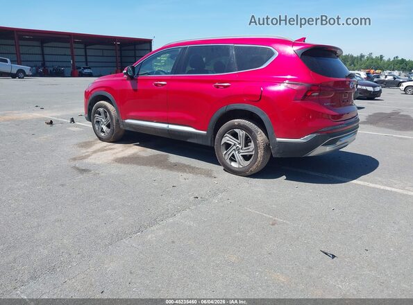 5NMS6DAJ2NH416712 2022 HYUNDAI SANTA FE Красный Задняя левая четверть