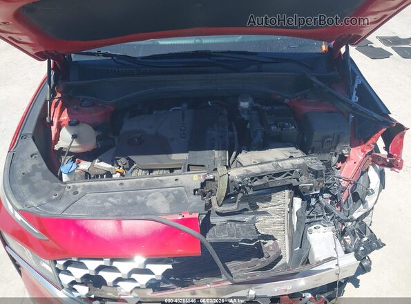 5NMS6DAJ4NH402424 2022 HYUNDAI SANTA FE Red Widok z tyłu