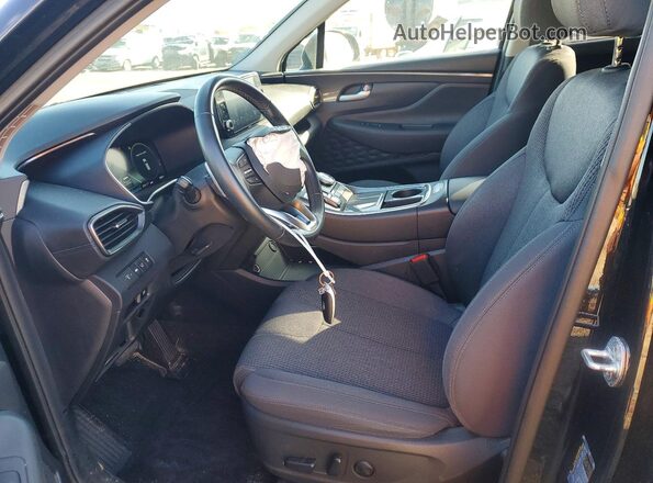 5NMS6DAJ8NH455031 2022 HYUNDAI SANTA Black Front interior view