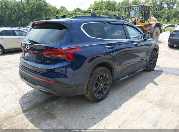 5NMS6DAJ8NH465333 2022 HYUNDAI SANTA FE Синий Задняя правая четверть