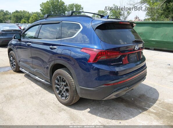 5NMS6DAJ8NH465333 2022 HYUNDAI SANTA FE Синий Задняя левая четверть