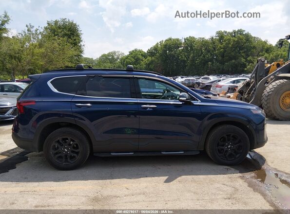 5NMS6DAJ8NH465333 2022 HYUNDAI SANTA FE Синий Вид задней части салона