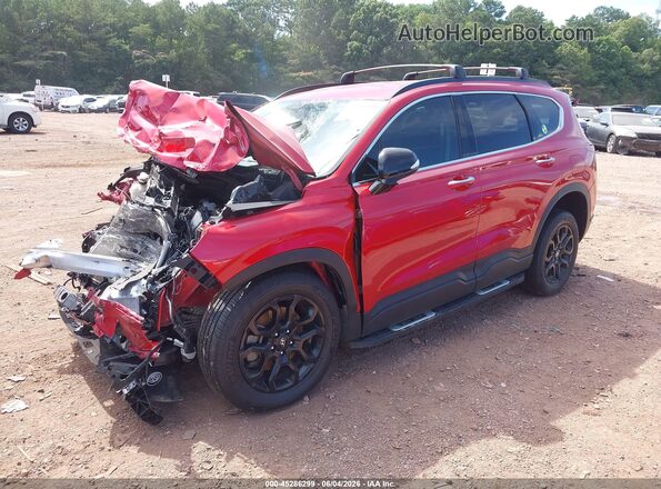 5NMS6DAJ8PH493233 2023 HYUNDAI SANTA FE Red Առջևի ձախ երեք քառորդ տեսարան