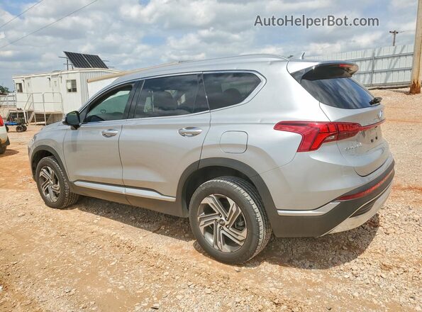 5NMS6DAJXMH358105 2021 HYUNDAI SANTA Silver Trasero izquierdo