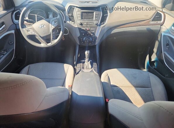 5NMZT3LB0JH099322 2018 HYUNDAI SANTA White Widok deski rozdzielczej