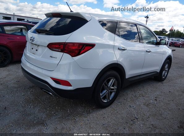 5NMZT3LB1JH056284 2018 HYUNDAI SANTA FE SPORT White Trasero derecho
