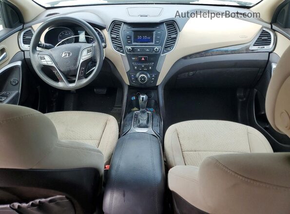 5NMZT3LB2HH029539 2017 HYUNDAI SANTA White Vista del salpicadero