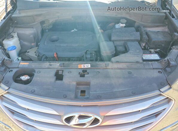 5NMZT3LB2HH037480 2017 HYUNDAI SANTA Серый Вид подкапотного пространства