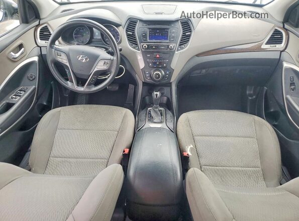 5NMZT3LB5JH095833 2018 HYUNDAI SANTA Белый Вид панели приборов