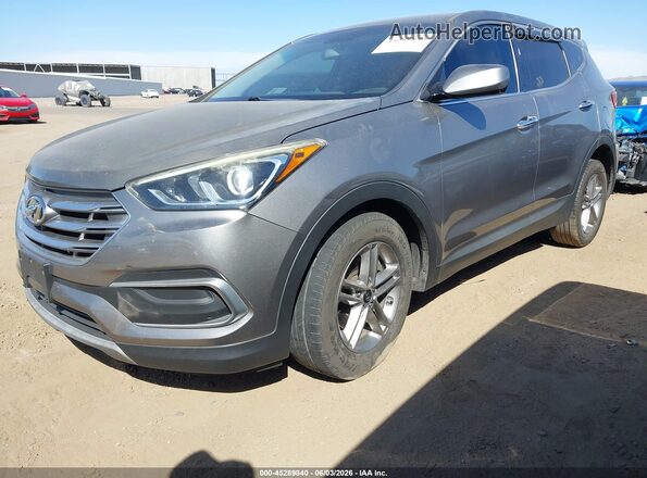 5NMZT3LB5JH097985 2018 HYUNDAI SANTA FE SPORT Gray Vista tres cuartos delantera izquierda