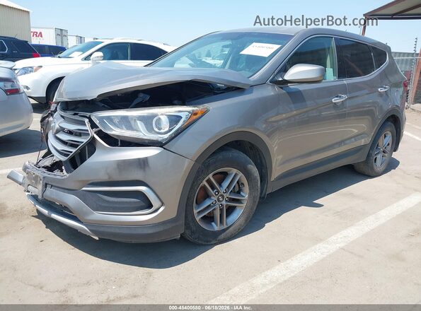5NMZT3LB9JH087783 2018 HYUNDAI SANTA FE SPORT Gray წინა მარცხენა ხედი სამი მეოთხედიდან