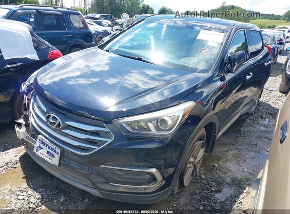 5NMZTDLB2JH105319 2018 HYUNDAI SANTA FE SPORT Black წინა მარცხენა ხედი სამი მეოთხედიდან