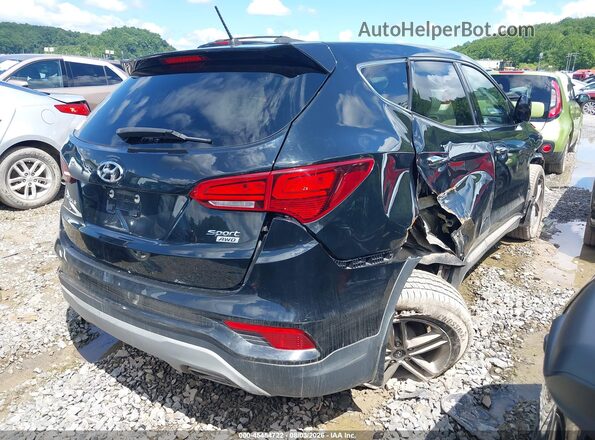 5NMZTDLB2JH105319 2018 HYUNDAI SANTA FE SPORT Black უკანა მარჯვენა
