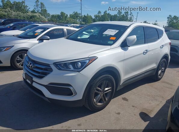 5NMZTDLBXJH098992 2018 HYUNDAI SANTA FE SPORT Белый Передняя левая четверть