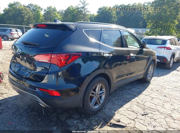 5NMZU3LB0HH010825 2017 HYUNDAI SANTA FE SPORT Черный Задняя правая четверть
